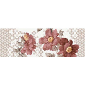 Faenza flowers red decor set