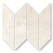 Cemento Chevron Cream Mosaic
